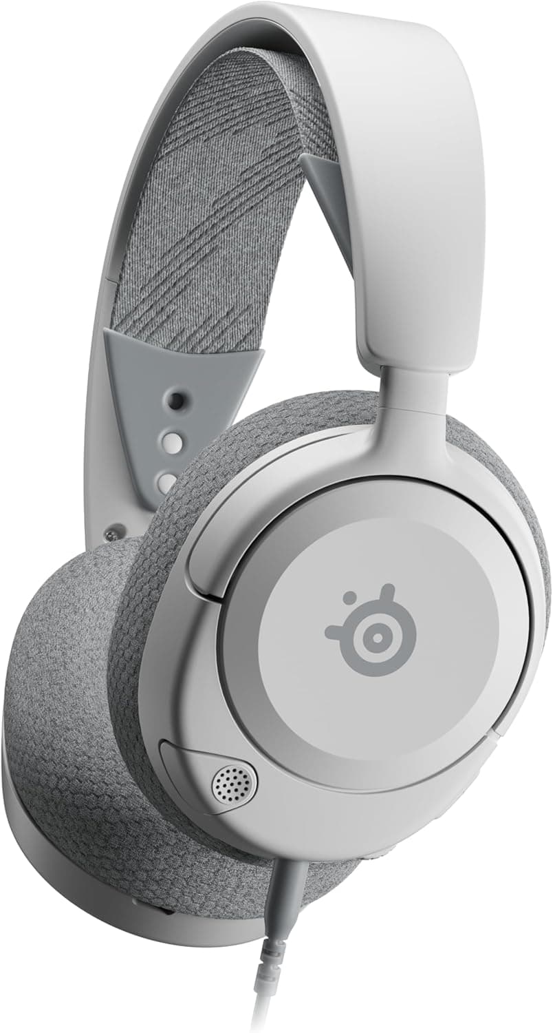 SteelSeries Arctis Nova 1 Casque de Jeu Multi-systèmes — Pilotes Hi-FI — Audio Spatial à 360° — Design Confortable — Durable — Ultra léger — Microphone antibruit — PC, PS5/PS4, Switch, Xbox – Blanc