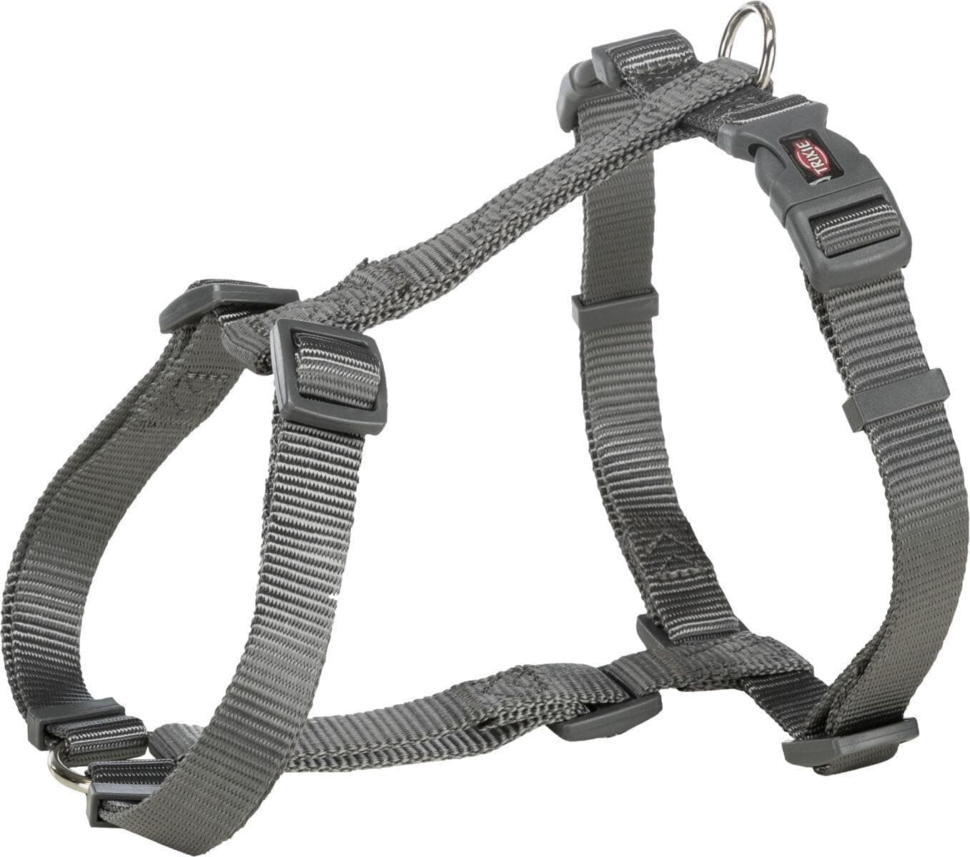 TRIXIE Harnais en H Premium, XS–S: 30–44 cm/10 mm, Graphite