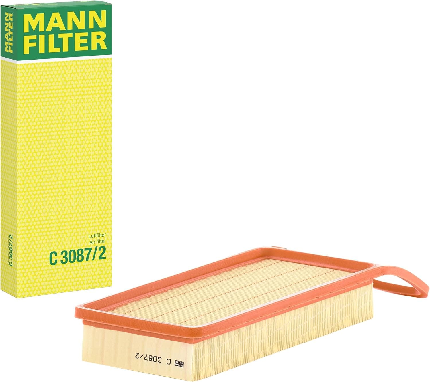 MANN-FILTER C 3087/2 Filtre à air - pour Véhicule de tourisme + utilitaires | Pour Voitures particulières, Air propre, Filtration durable, Ajustement parfait, Qualité d’origine OE