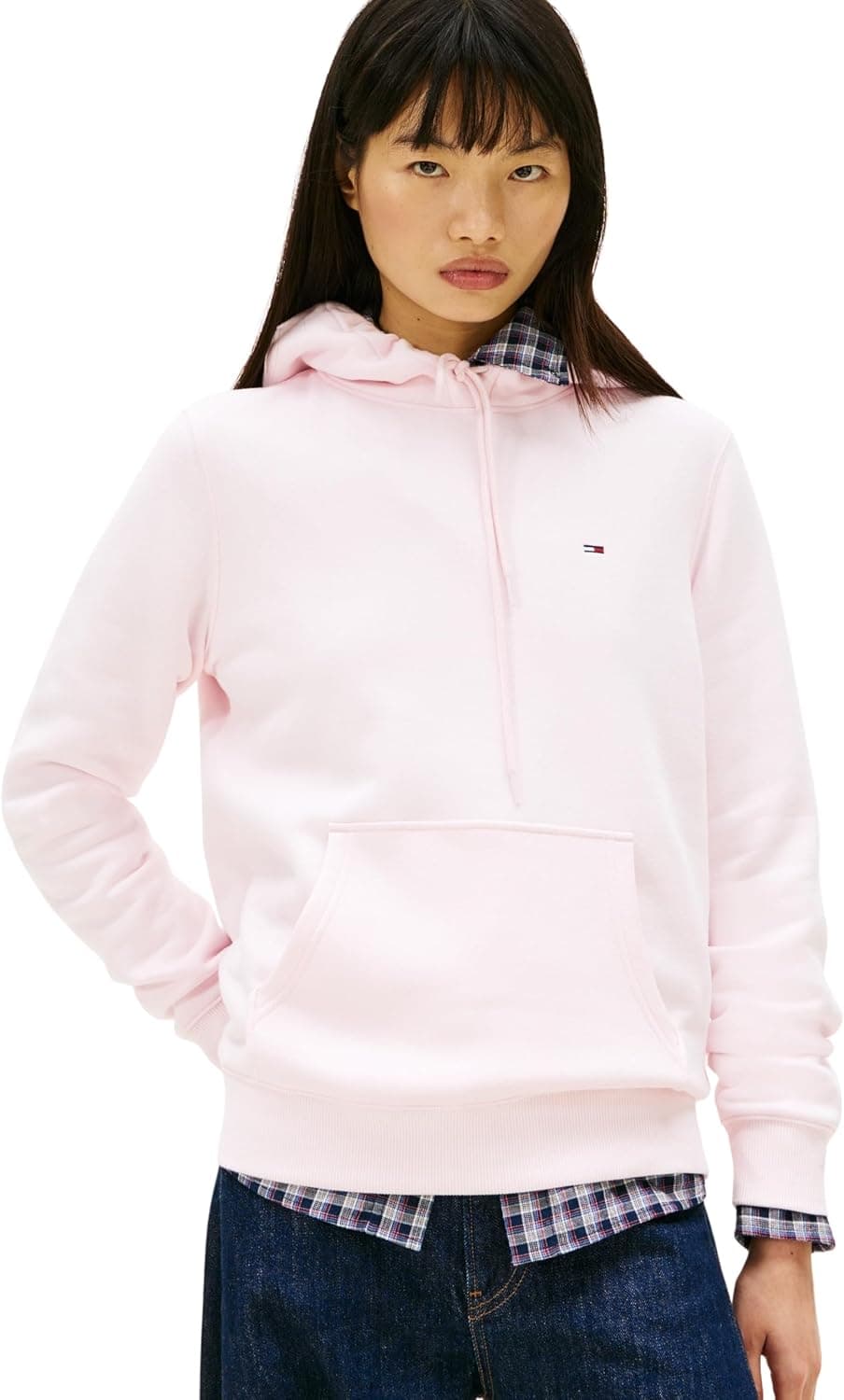 Tommy Jeans Sweat à Capuche Femme Flag Regular Fit