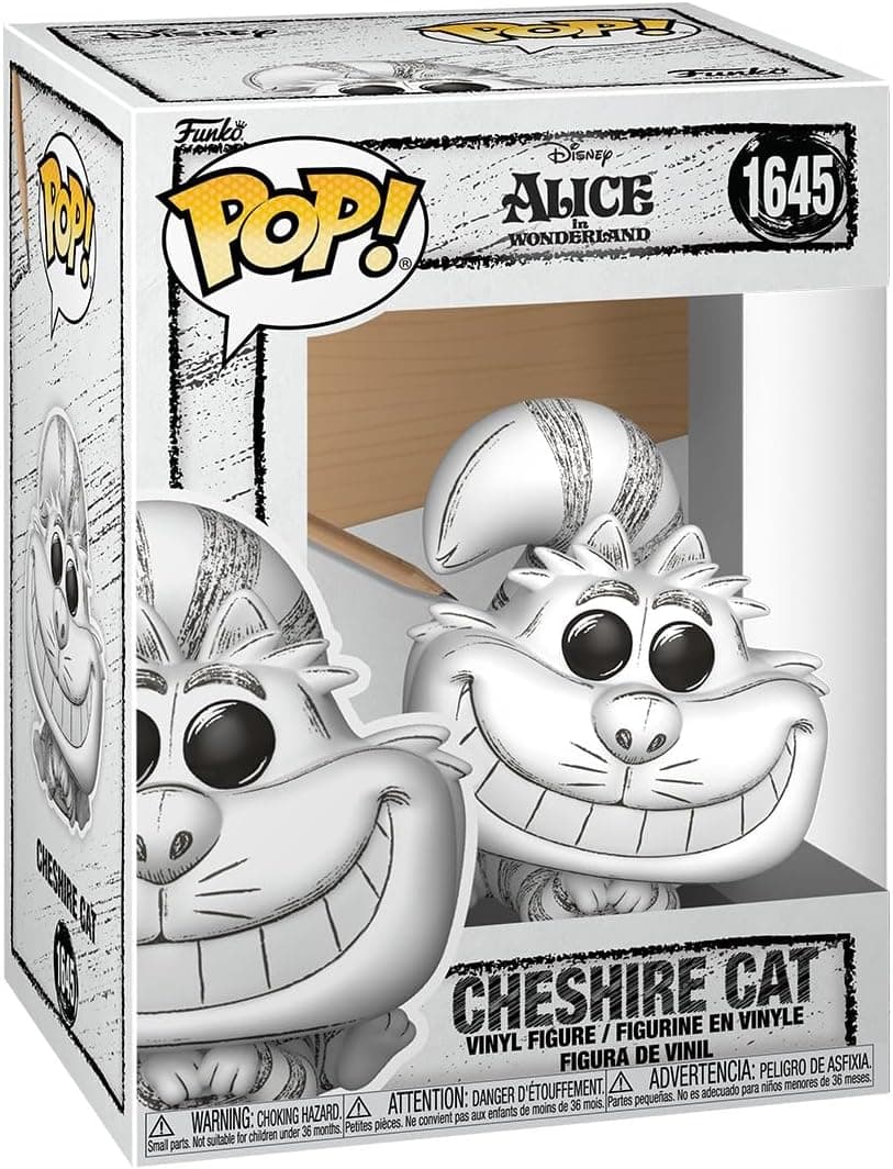 Funko Pop! Disney: Sketched - Alice in Wonderland - Cheshire Cat - Figurine en Vinyle à Collectionner - Idée de Cadeau - Produits Officiels - Cartoon Fans