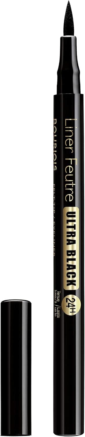 Bourjois - Eyeliner - Liner Feutre - Pointe feutre - Longue tenue - 41 Ultra Black - 0,8 ml