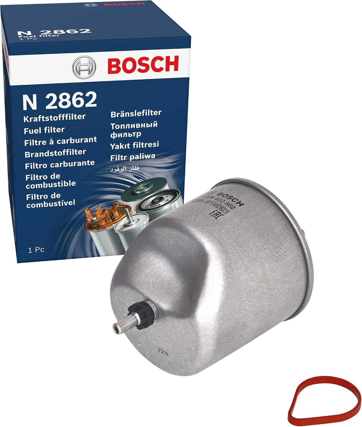 BOSCH Filtre à carburant F026402862 | Sépare les Particules du Carburant - Protège le Système d'Injection