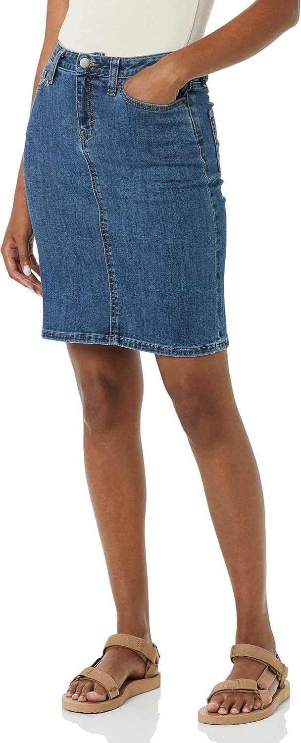 Amazon Essentials Femme Jupe en Jean Classique à 5 Poches (Disponible en Grande Taille)