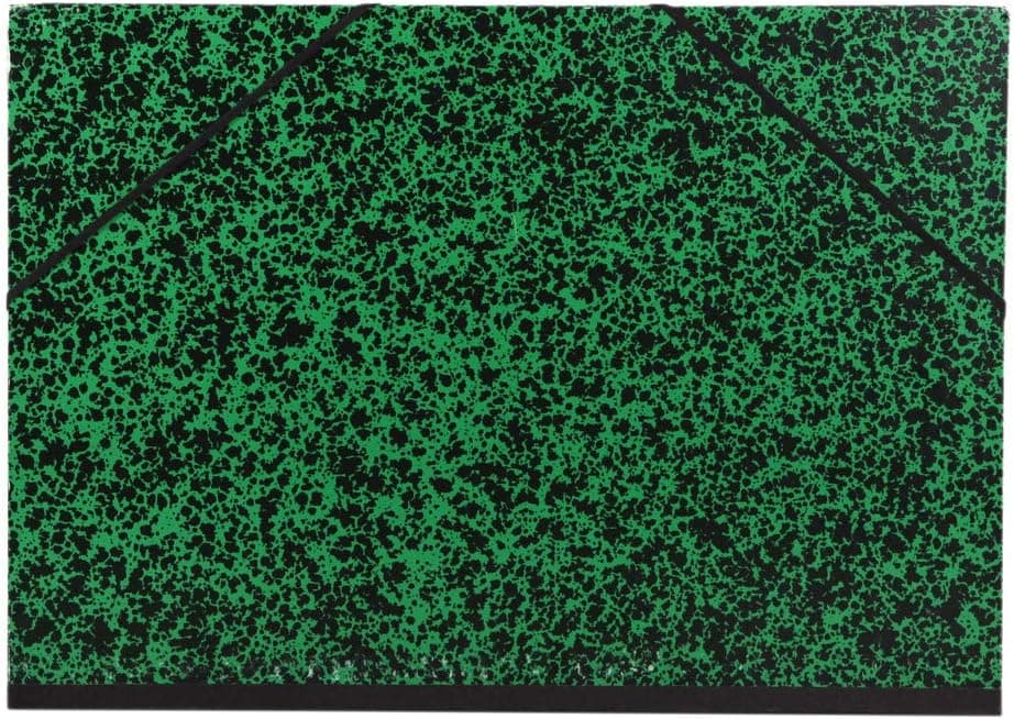 Clairefontaine 93245C - Un carton à dessin Annonay fermeture élastiques 26x33 cm, Vert