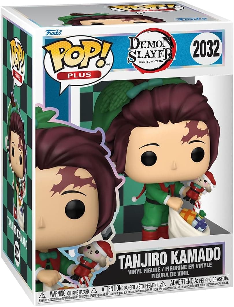 Funko Pop! Plus: Demon Slayer - Tanjiro Kamado - (Holidays)- Figurine en Vinyle à Collectionner - Idée de Cadeau - Produits Officiels - Anime Fans