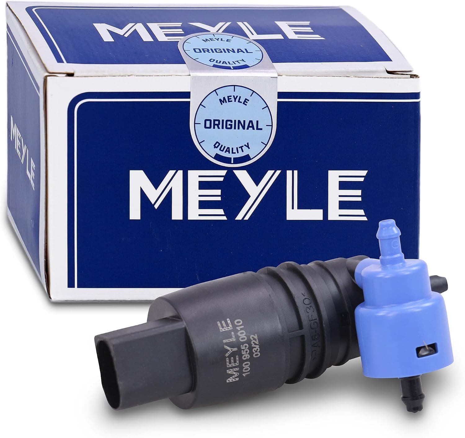 MEYLE Pompe à eau de lavage (lave-glace) 1009550010 | Compatible avec: AUDI A1, A1 City Carver, A1 Sportback, A1 Sportback, A3, A3, A3, A3 Sportback, A3 Sportback, A3 Sportback