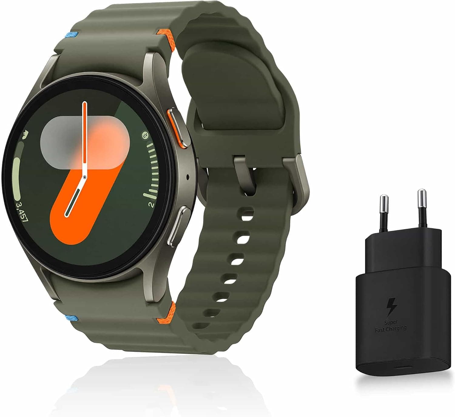Samsung Galaxy Watch7, Montre Connectée, Suivi de Santé, Suivi de Sport, 40mm, Bluetooth, Vert, Galaxy AI, Chargeur secteur inclus (Version FR) [Exclusivité Amazon]