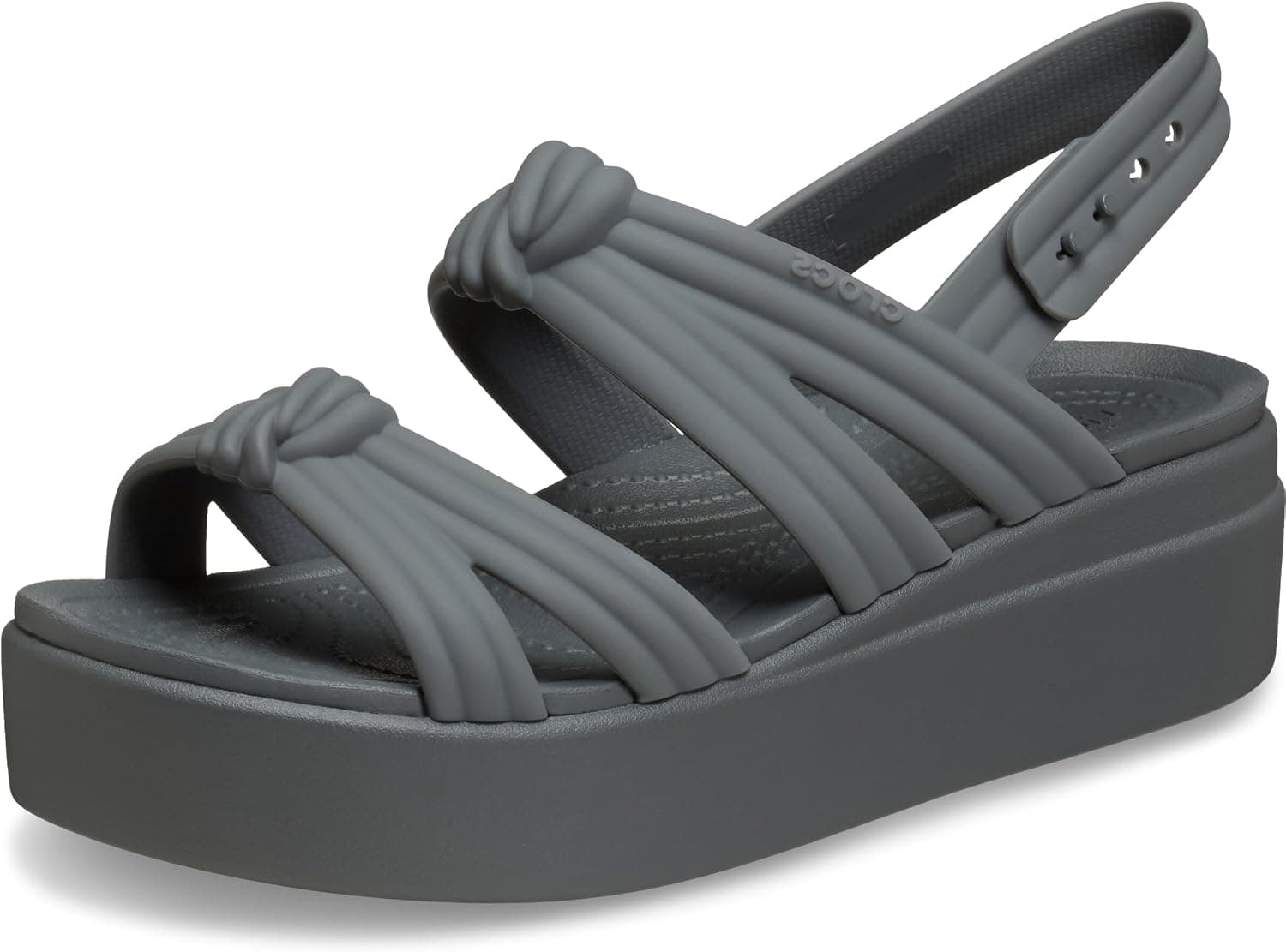 Crocs Brooklyn Knot Low Wedge Sandale caleFemme