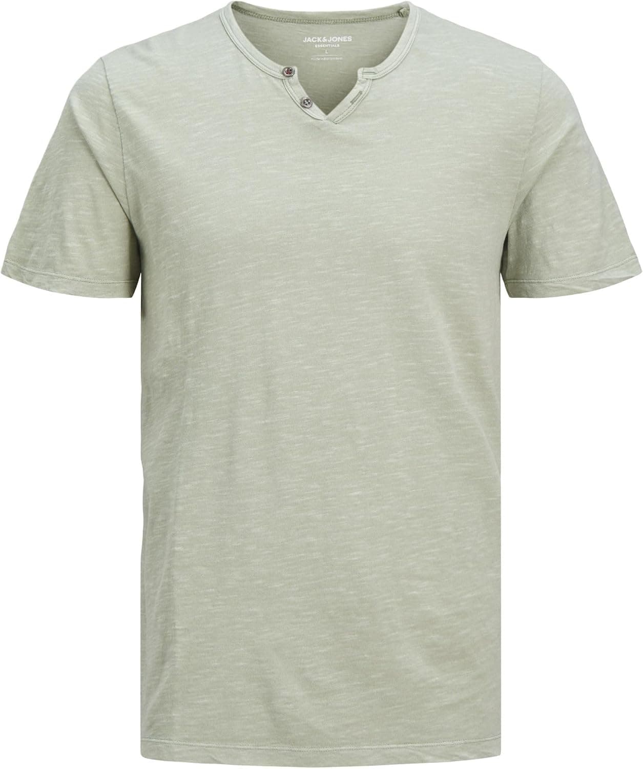 JACK & JONES T-Shirt T-Shirt Chiné Col Fendu