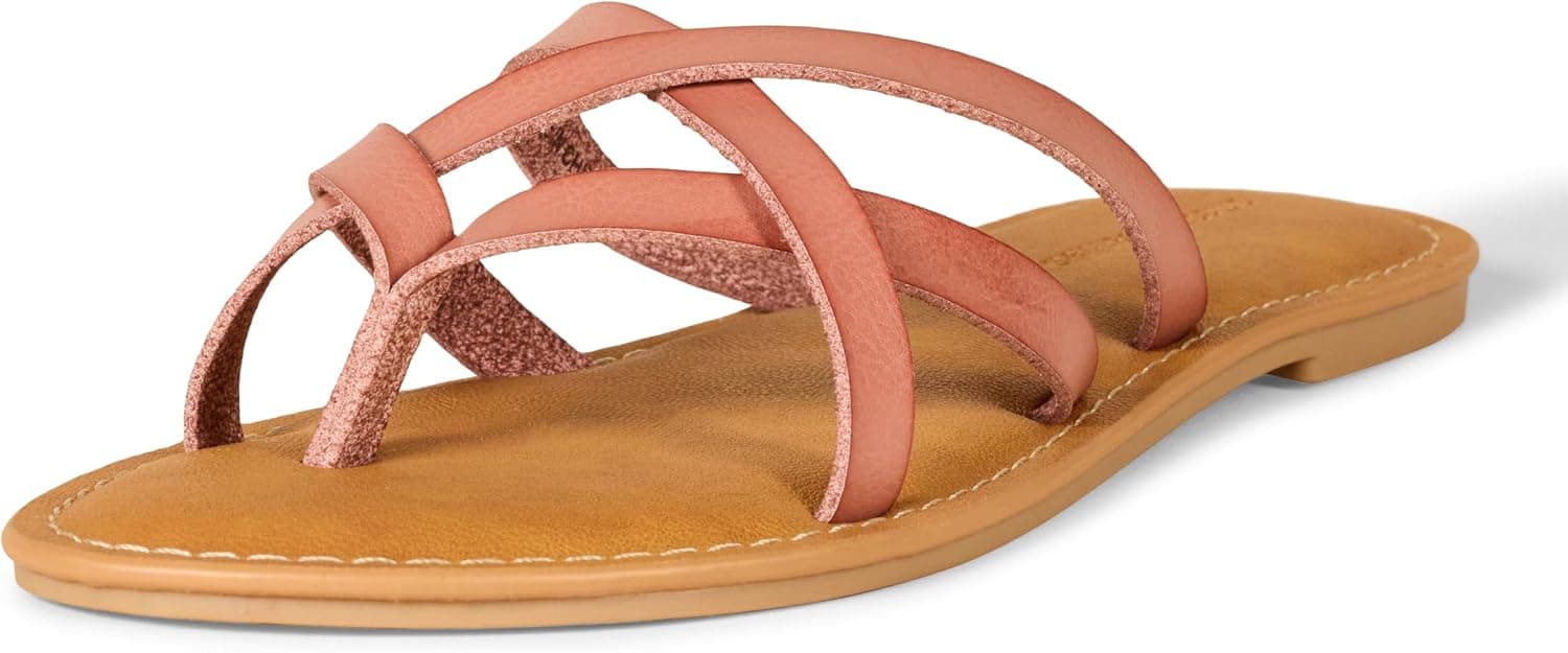 Amazon Essentials Femme Claquettes Plates à Lanières