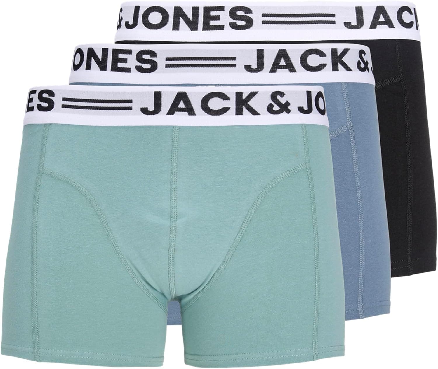 JACK & JONES Sense Trunks 3-Pack Noos JNR Sense Lot de 3 Boxers Noos JNR Homme (Lot de 3)