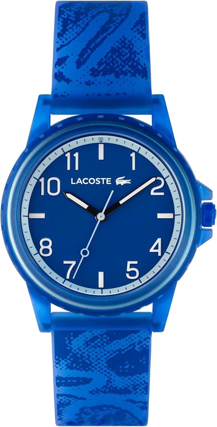 Lacoste Montre Enfant Rider Analogique – Mouvement Quartz, Étanche, Bracelet Silicone – Cadeau Mixte Garçon Fille