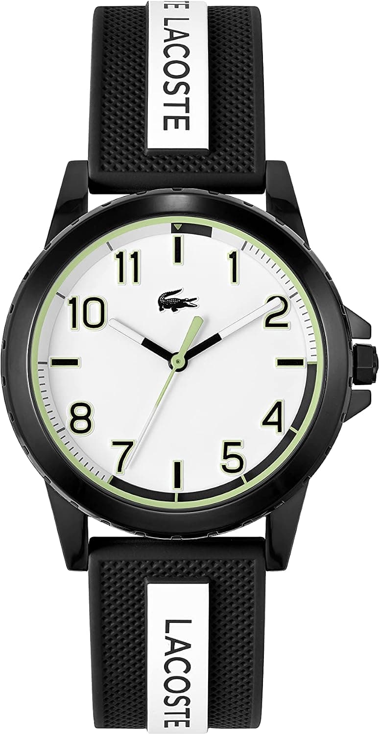 Lacoste Montre Enfant Rider Analogique – Mouvement Quartz, Étanche, Bracelet Silicone – Cadeau Mixte Garçon Fille