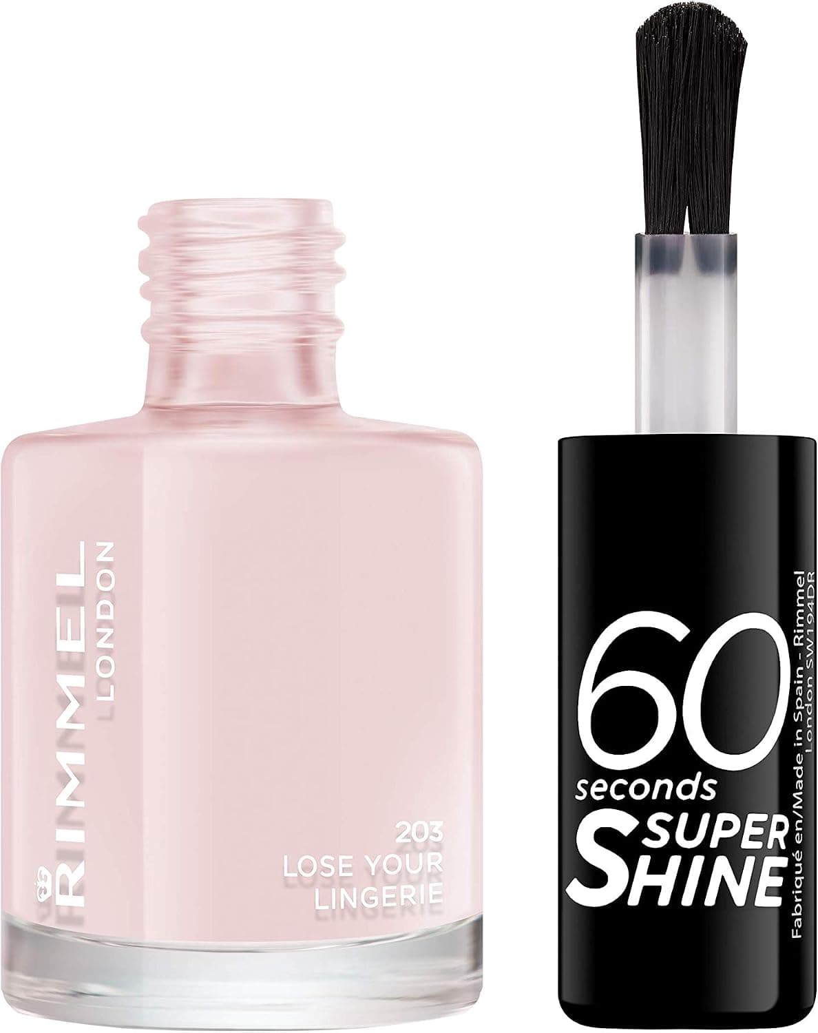 Rimmel - Vernis à Ongles 60 Seconds Super Shine - Ultra Brillance et Longue Tenue - Séchage Rapide - Lose Your Lingerie - 8ml