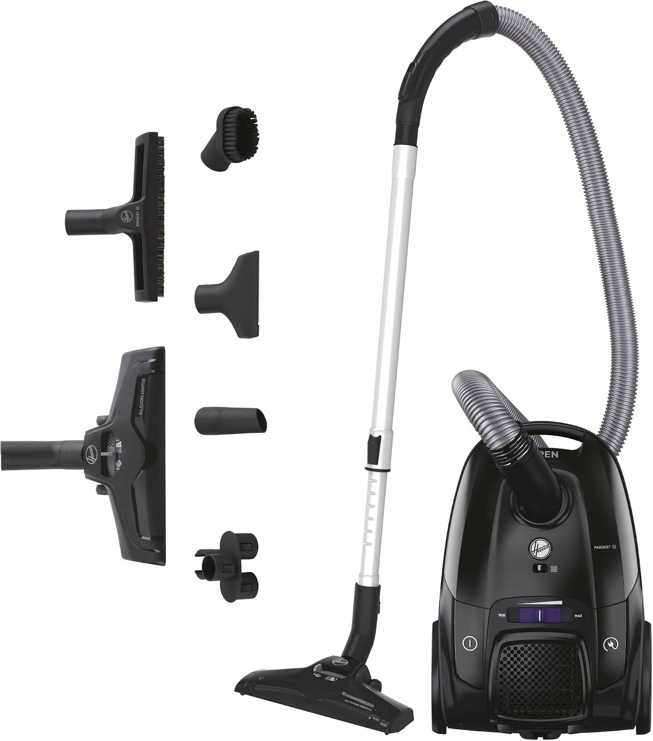Hoover Telios Aspirateur Traîneau Silencieux avec Sac | Buse Parquet
