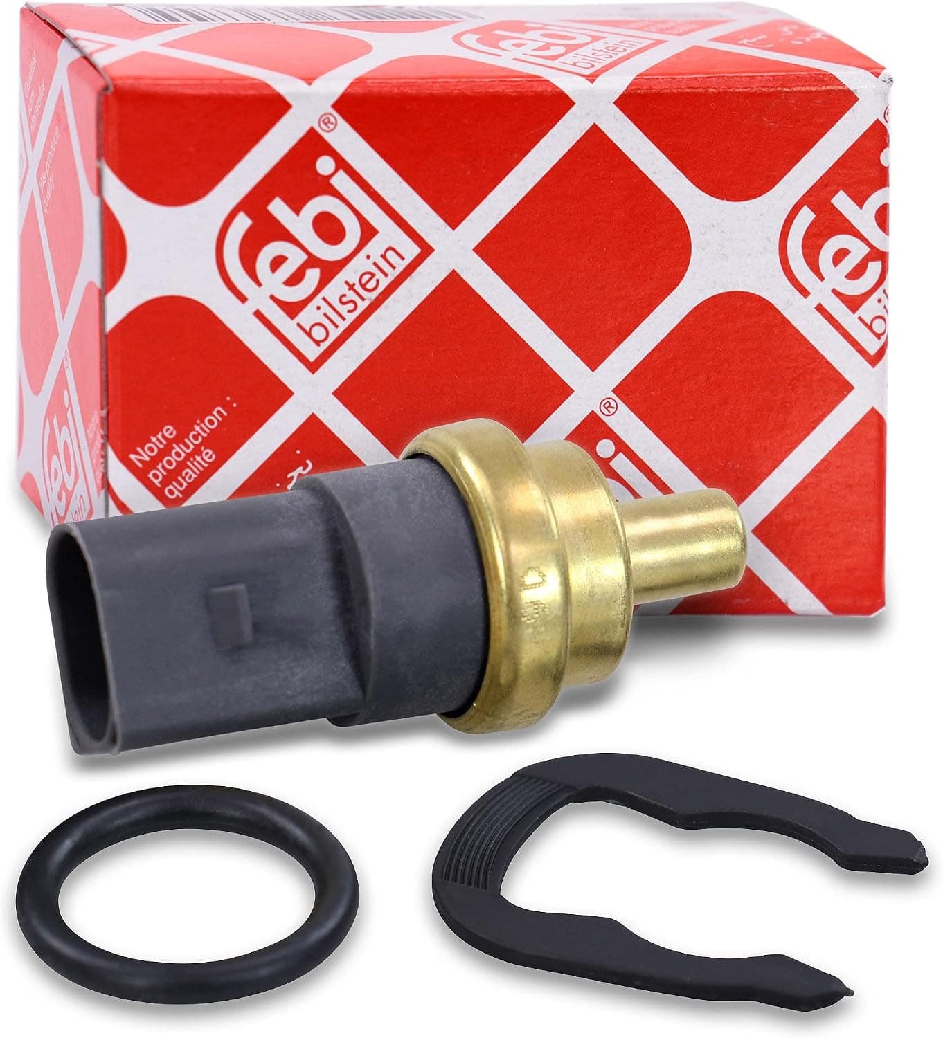 febi bilstein 29318 Capteur de température de liquide de refroidissement avec joint et ressort de retenue, 1 pièce