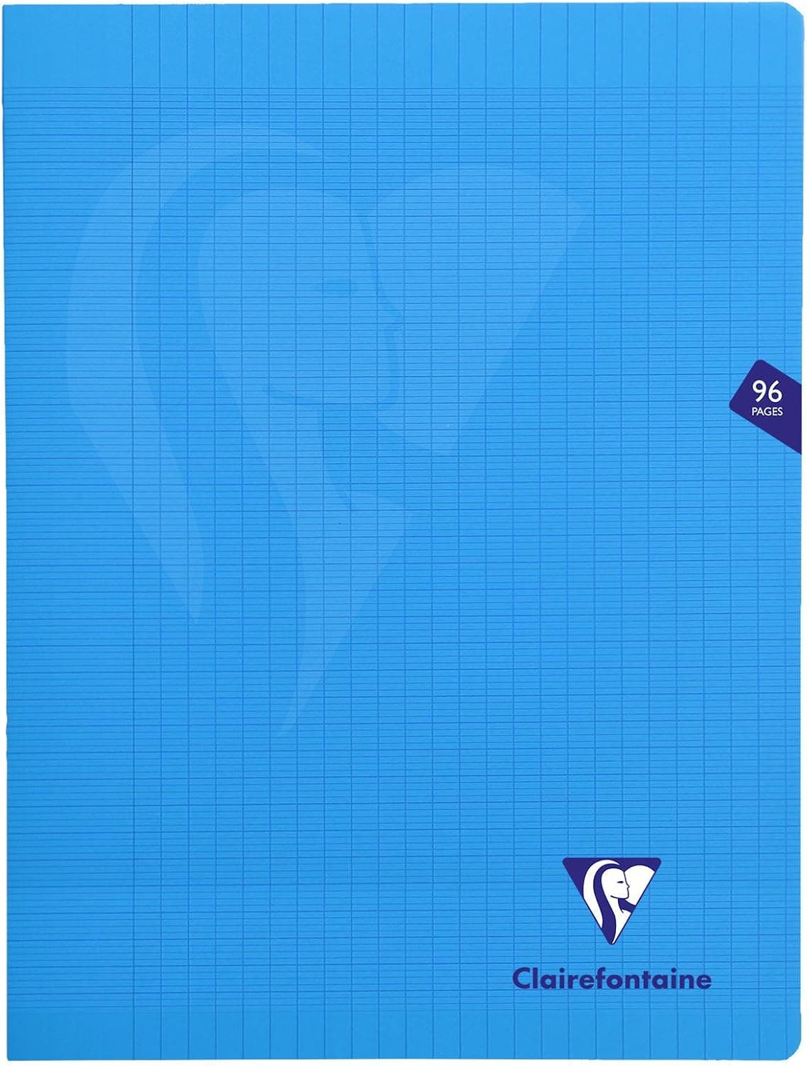 Clairefontaine 323361C Cahier Agrafé Bleu 24x32 96p Grands Carreaux