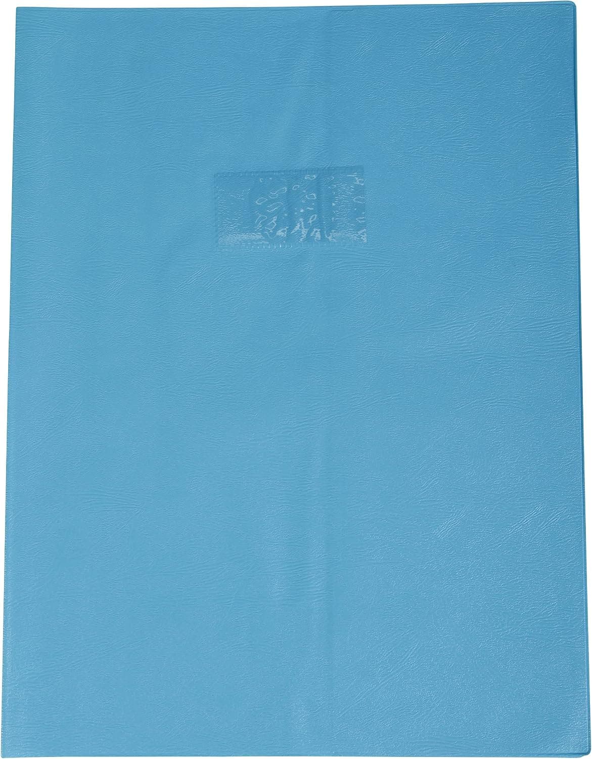 CALLIGRAPHE Protège-cahier Grain Cuir 20/100ème 24x32 bleu clair