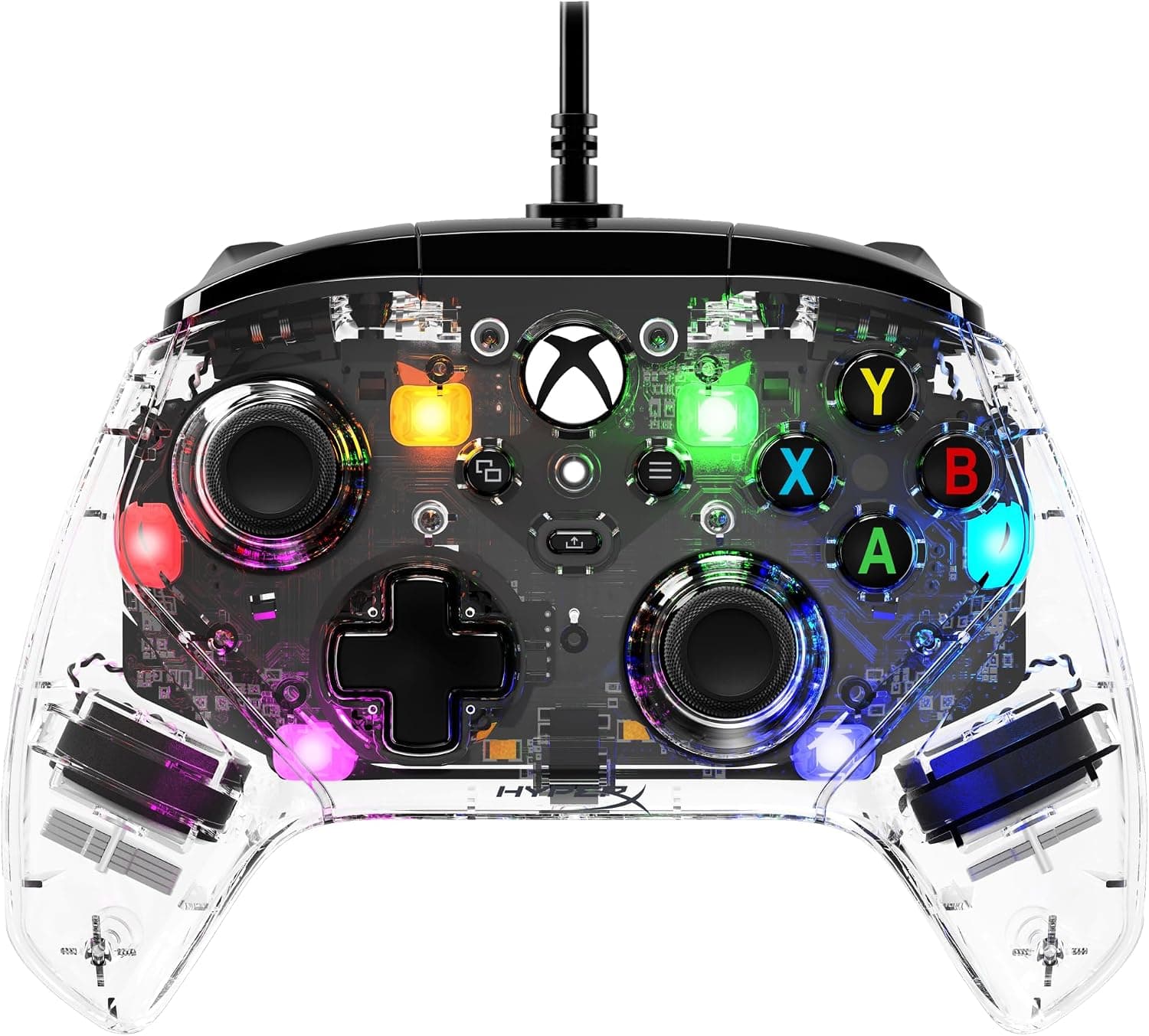 HyperX Clutch Gladiate RGB Manette filaire pour Xbox One, Xbox Series X|S, Windows 10/11, Joystick, Gamepad, Moteurs de vibration double, RGB
