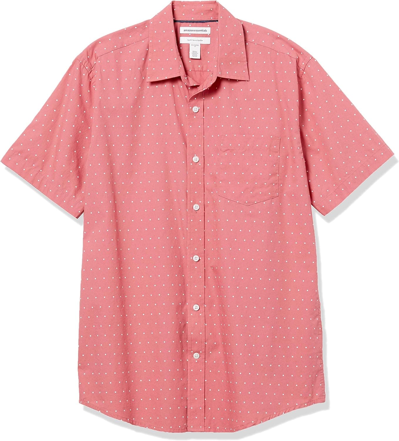 Amazon Essentials Homme Chemise en Popeline à Manches Courtes Coupe Régulière