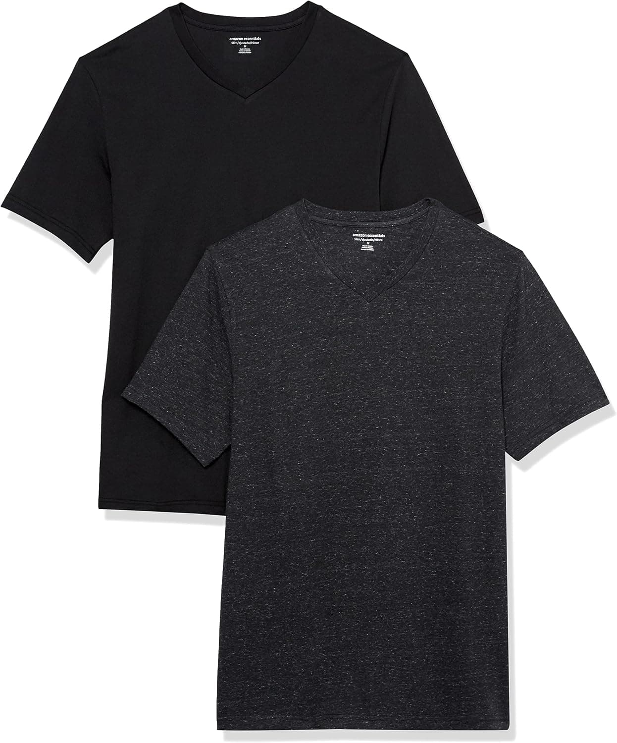 Amazon Essentials Homme T-Shirts Col en v à Manches Courtes