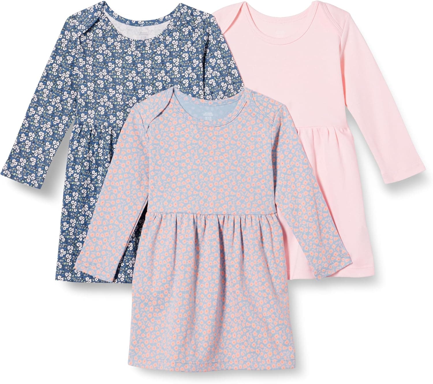 Amazon Essentials Bébé Fille Robe à Manches Longues en Coton