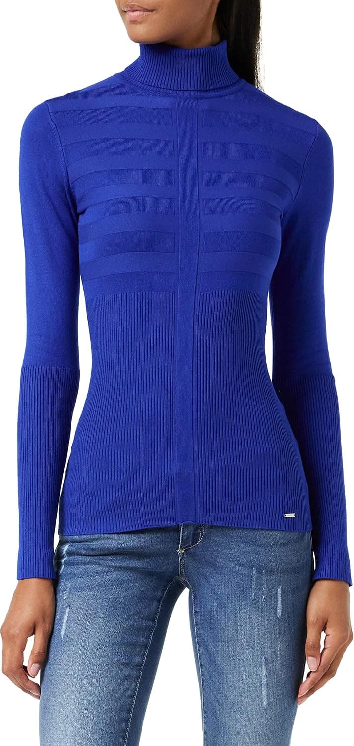 Morgan Pull Manche Longue Col Roulé Mentos Sweater Femme