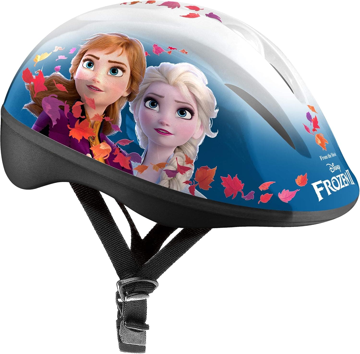 CASQUE CYCLE LA REINE DES NEIGES 2 - S. Tour de tête réglable avec système de molette head ring assurant maintien et confort. 50/56cm. Sangles jugulaires ajustables.