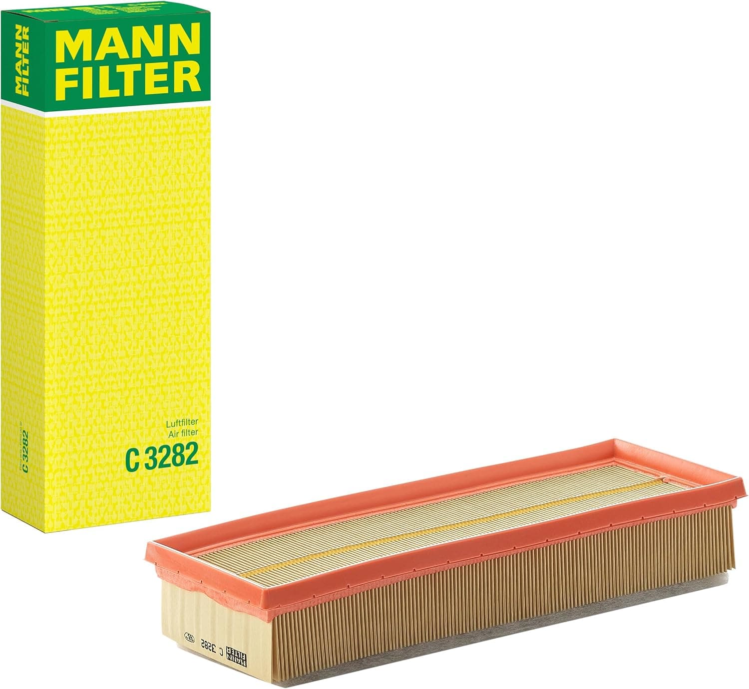 MANN-FILTER C 3282 Filtre à air - pour Véhicule de tourisme + utilitaires | Pour Voitures particulières, Air propre, Filtration durable, Ajustement parfait, Qualité d’origine OE