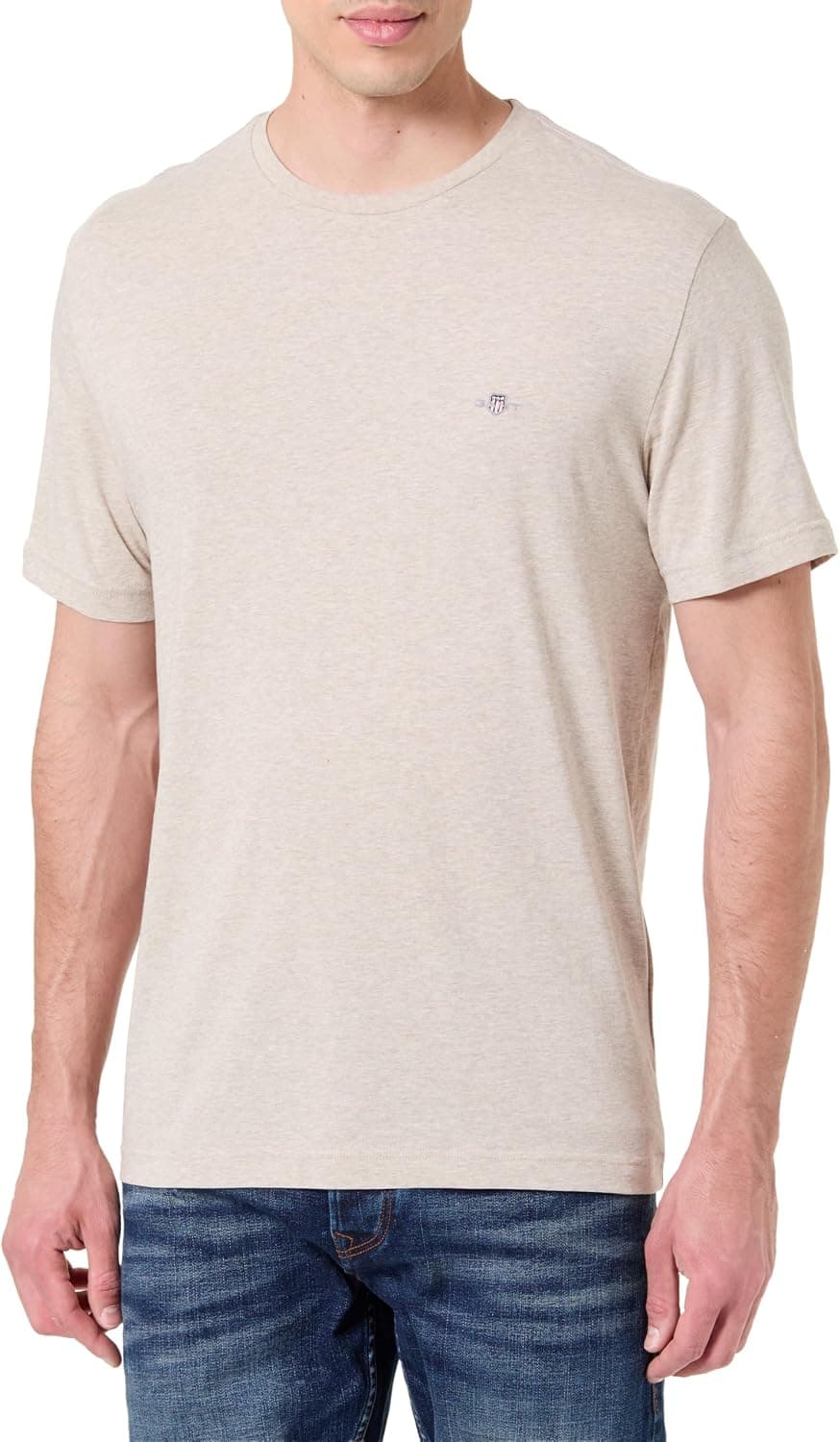 GANT Homme T-Shirt Régulier À Bouclier, Evening Blue
