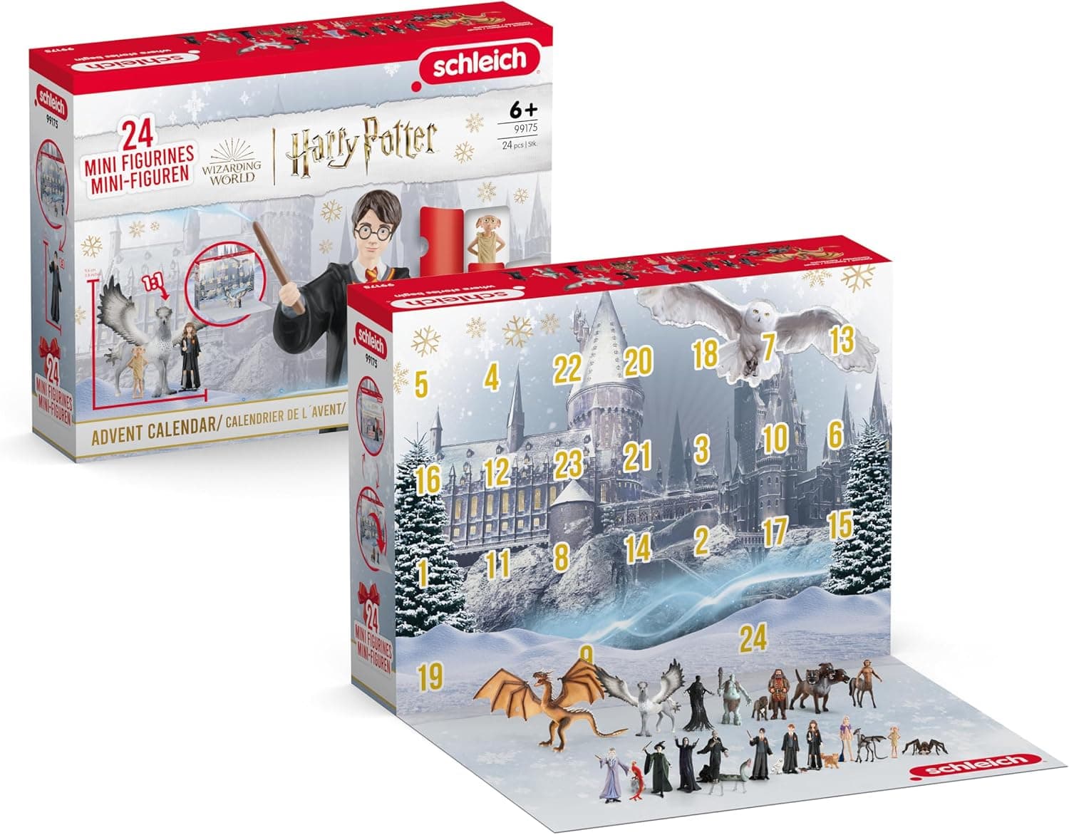 schleich HARRY POTTER calendrier de l’Avent 2025 – 99175 | figurines de collection et de jeu détaillées | idée de cadeau pour enfants dès 6 ans & collectionneurs | calendrier de Noël avec 24 figurines