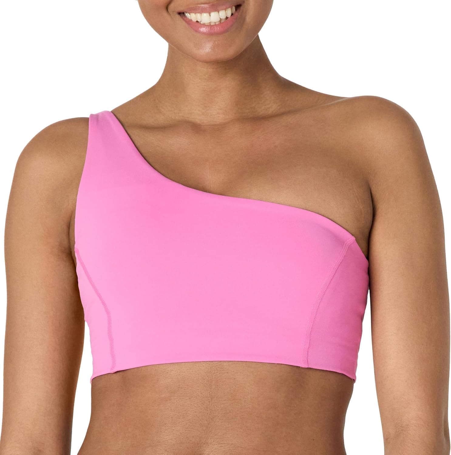 Amazon Essentials Femme Soutien-Gorge de Sport Active FormFlex, Asymétrique avec Bretelles dans Le Dos, Ultra Doux, Soutien Léger