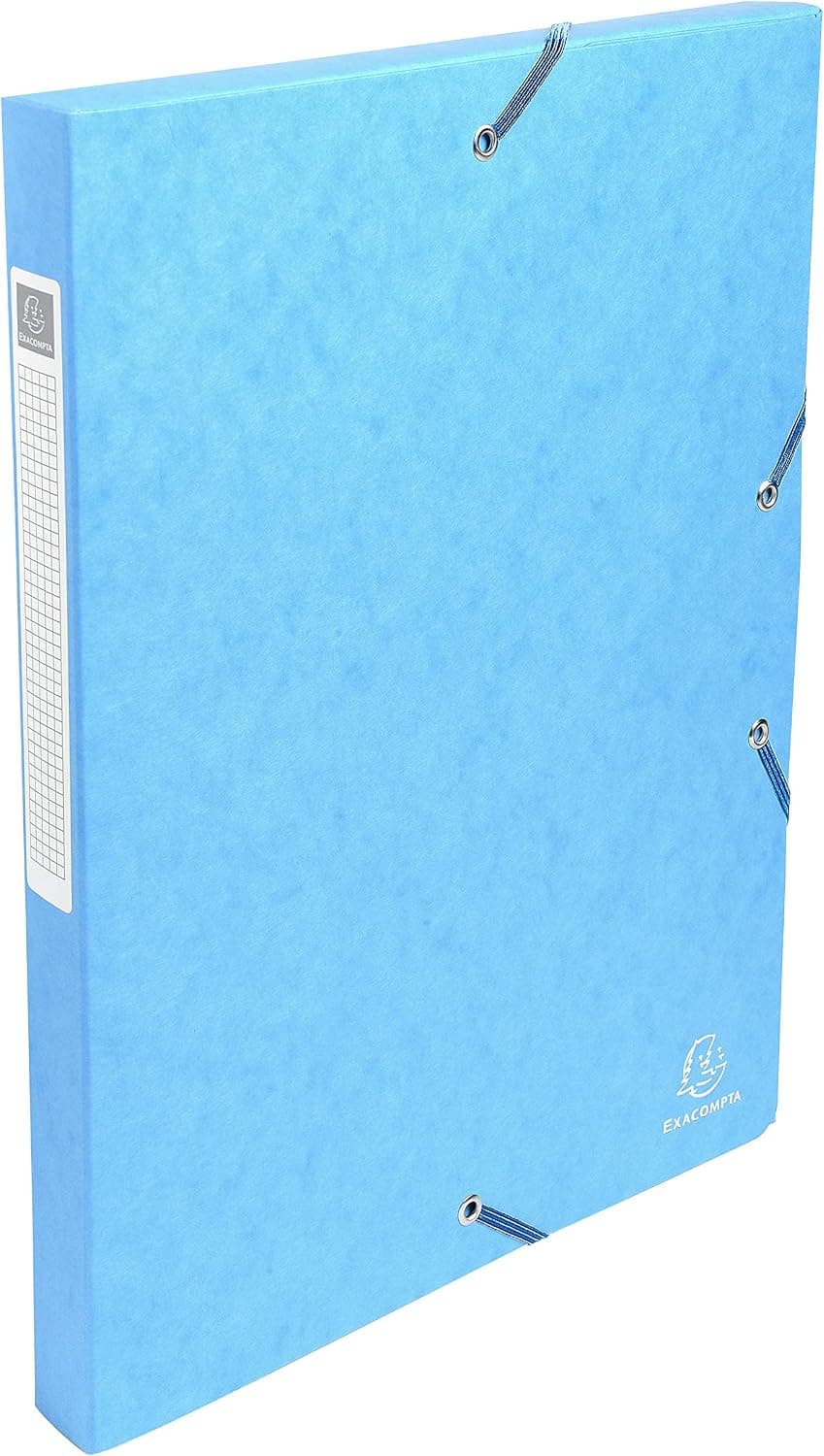 Exacompta Boîte de Classement Exabox A4 dos 2,5 cm Turquoise