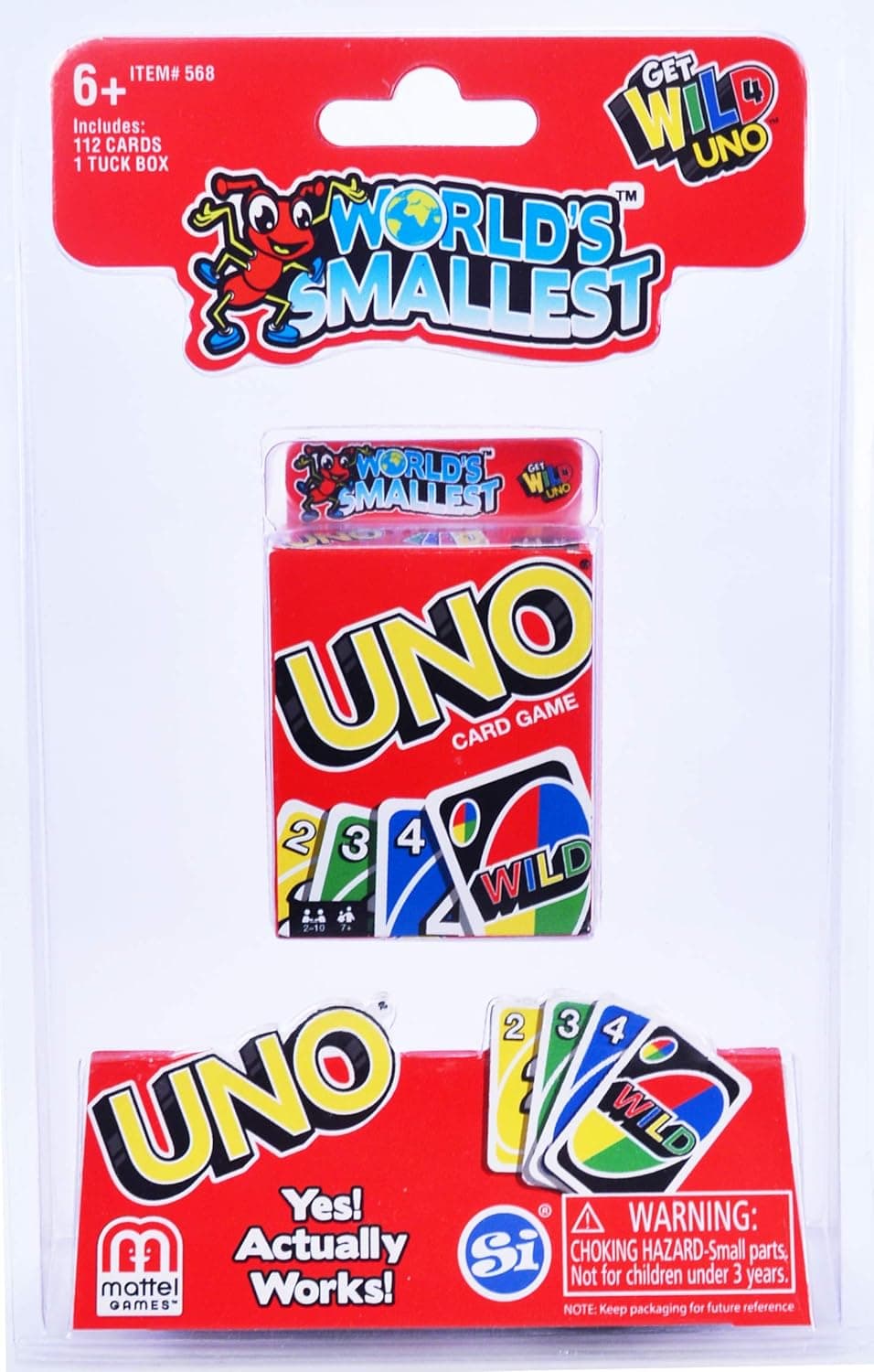 BANDAI Super Impulse World's Smallest UNO Multicolore