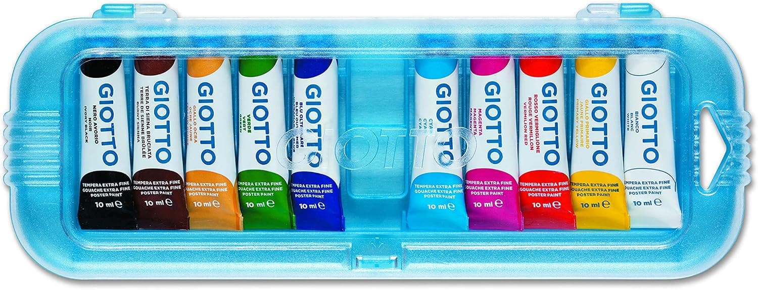 GIOTTO Extra Fine Paint - Boîte 10 tubes de gouache 10ml assortis