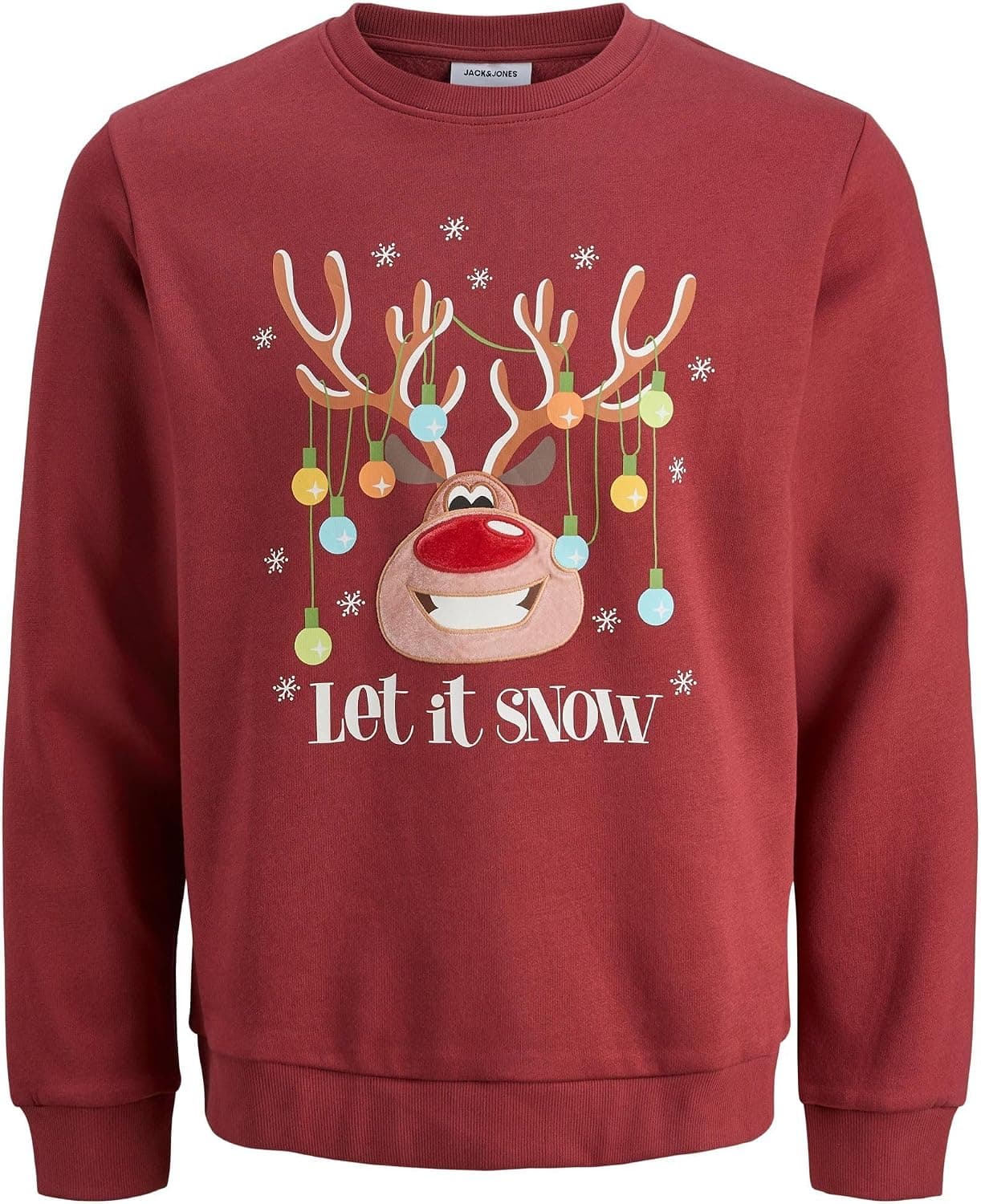 JACK & JONES Jjchristmas Sweat Crew Neck Xmas Jjchristmas Sweat à col Rond pour Noël Homme (Lot de 1)