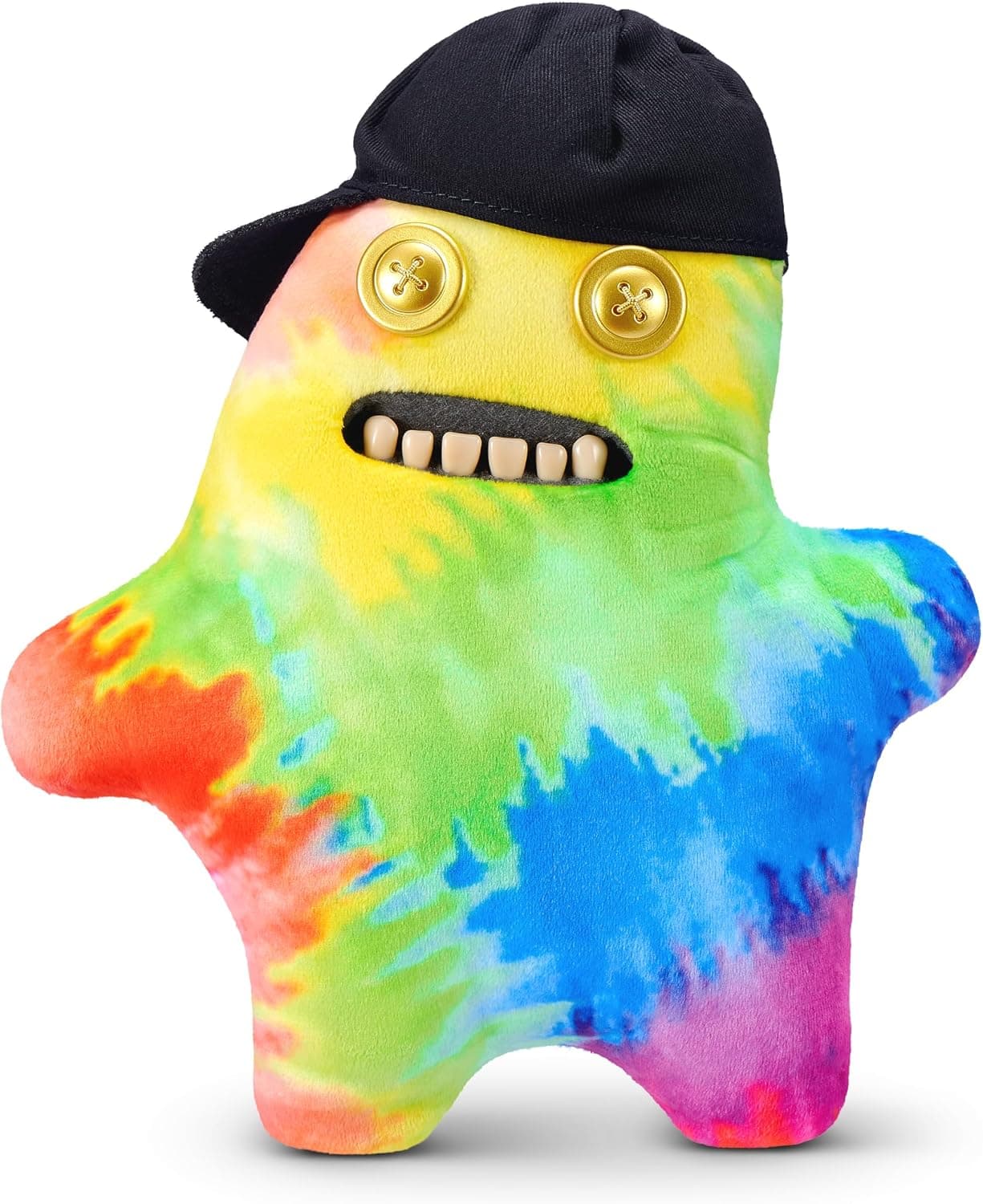 Fuggler Fugg Life Peluche 22cm (Monsieur Tâche-à-gogo) de ZURU – Funny Ugly Monster Peluche avec Dents Humaines, Collection Bizarre pour Enfants, Pré-Ados, Ados et Adultes