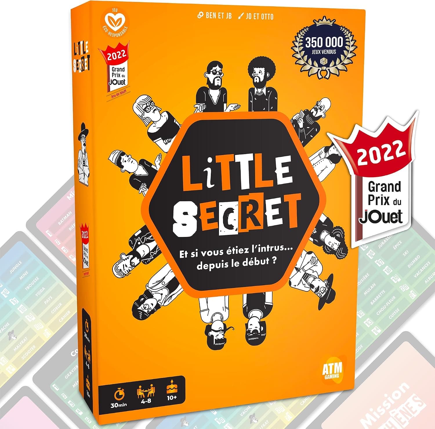 ATM Gaming Little Secret - Jeu de société - Concept de l'Imposteur - Jeu d’Ambiance et de Bluff en Famille et Entre Amis - Jeu de Cartes dès 10 Ans - Saurez-Vous démasquer Les traîtres ?
