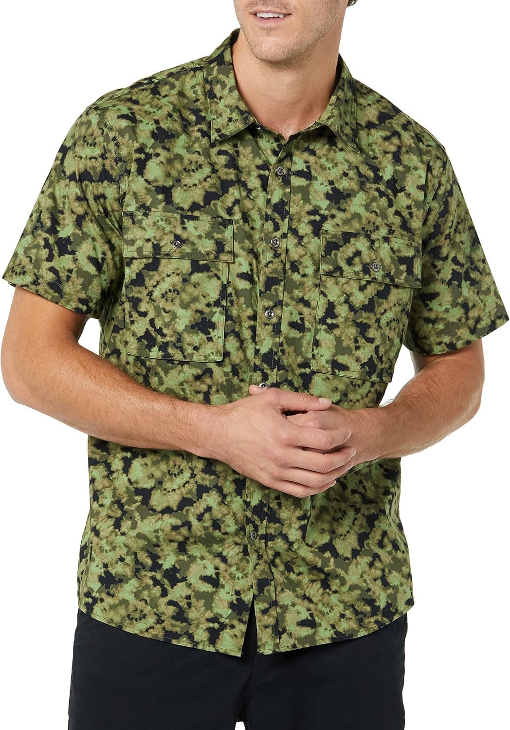 Amazon Essentials Homme Chemise Utilitaire à Manches Courtes avec Deux Poches, Coupe Standard
