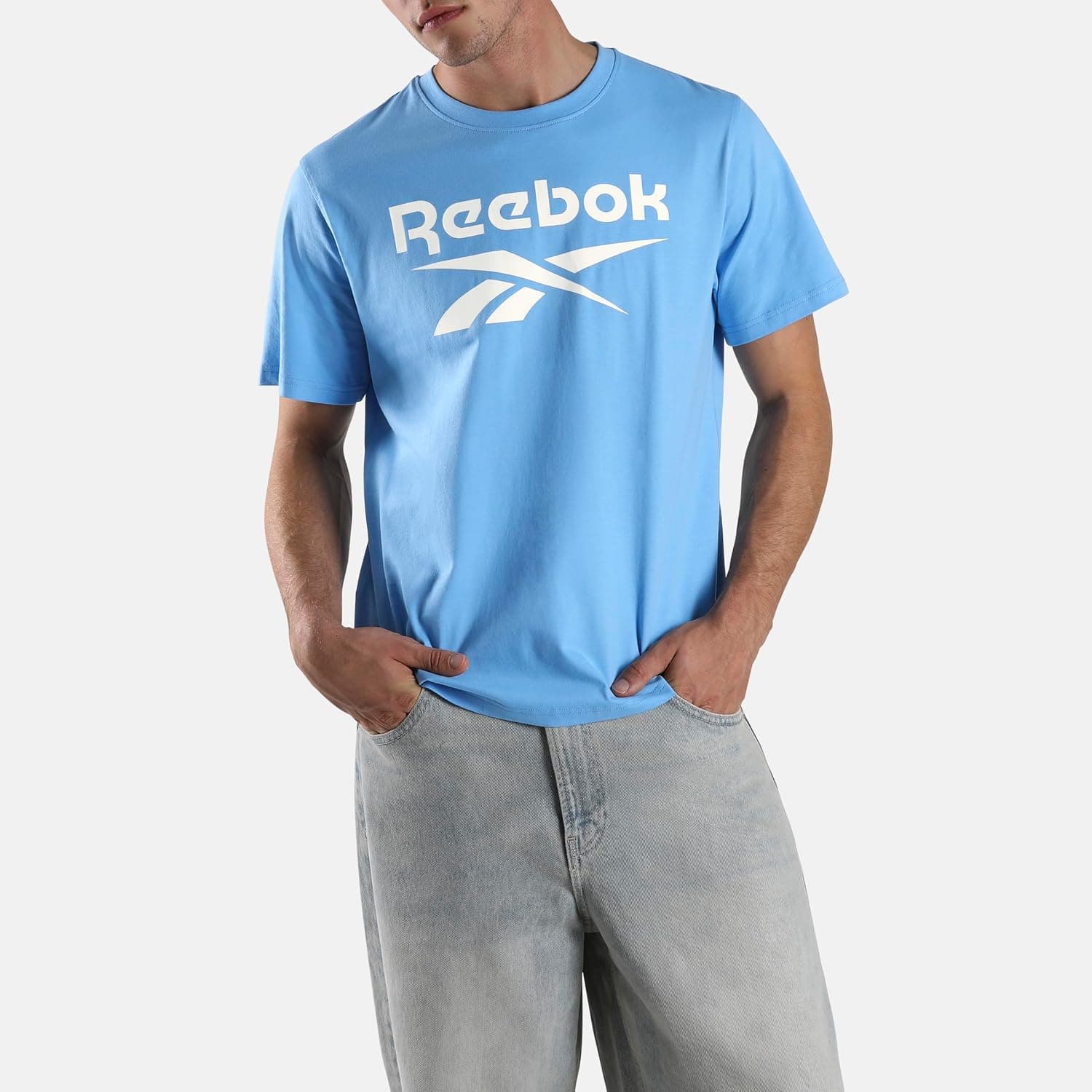 Reebok Chad Big Logo Crew Neck SS Tee T-Shirt Homme