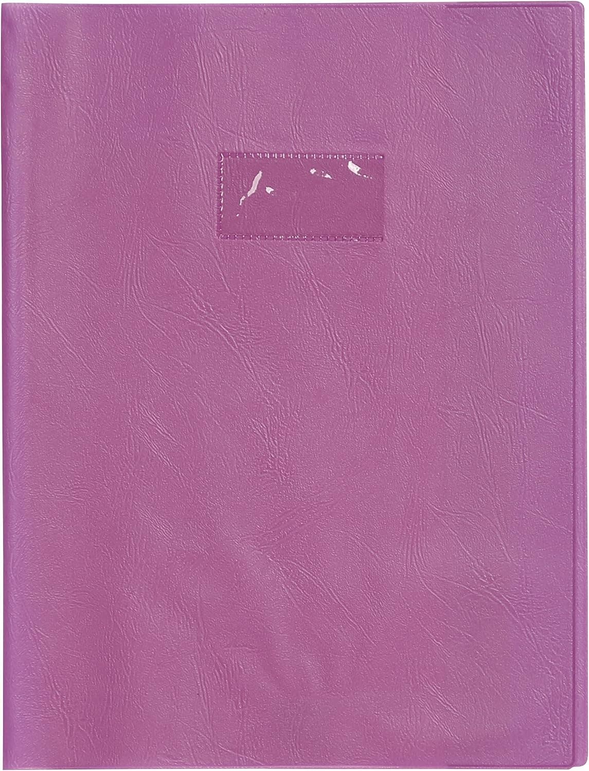 CALLIGRAPHE Protège-cahier Grain Cuir 20/100ème 21x29,7 violet