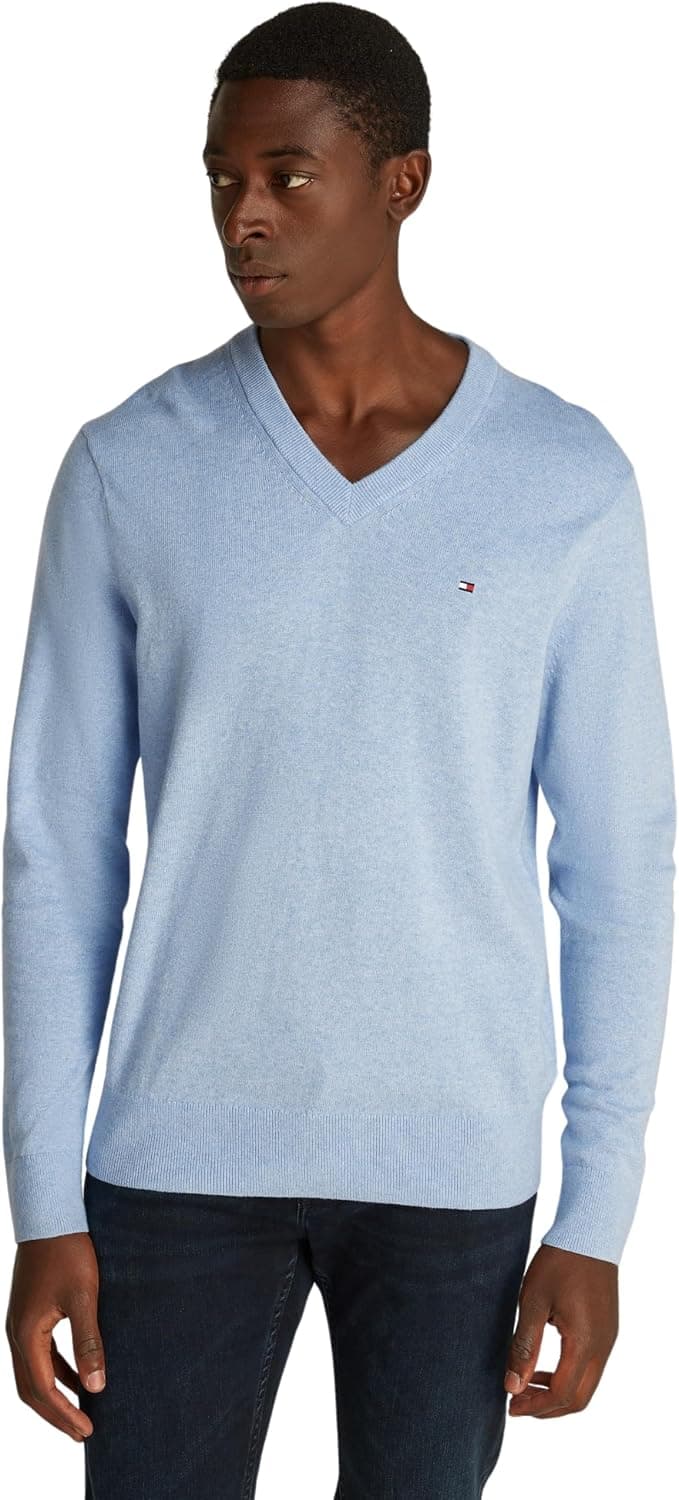 Tommy Hilfiger Homme Pull Cashmere V Neck Pull en Maille