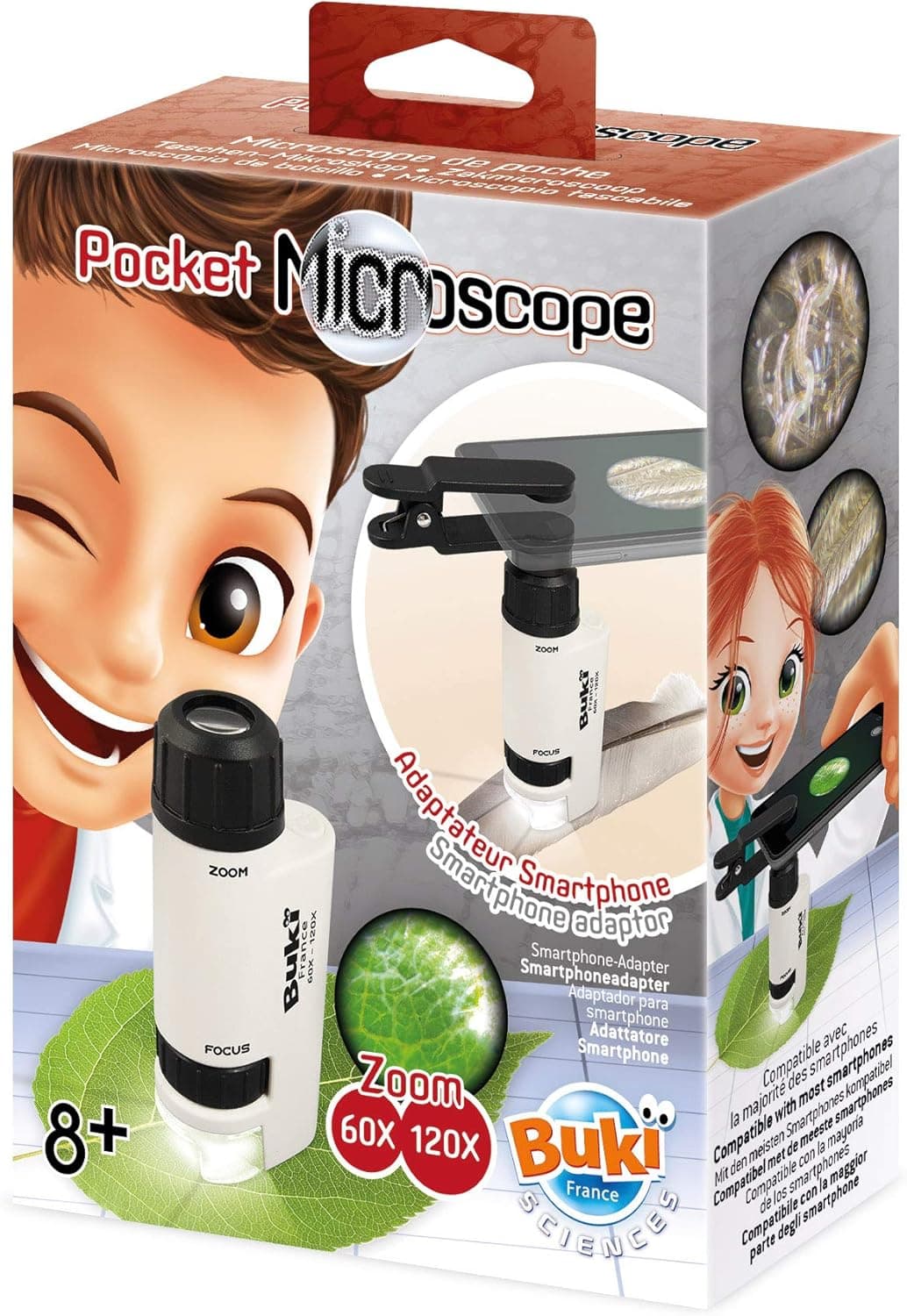 Buki - MR200 - Pocket microscope, Blanc