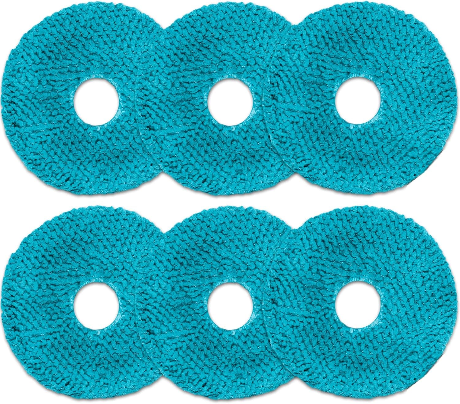 Cecotec Pack de 6 Serpillières pour Robot Aspirateur Conga X50 / X70, Pièce de Rechange Originale