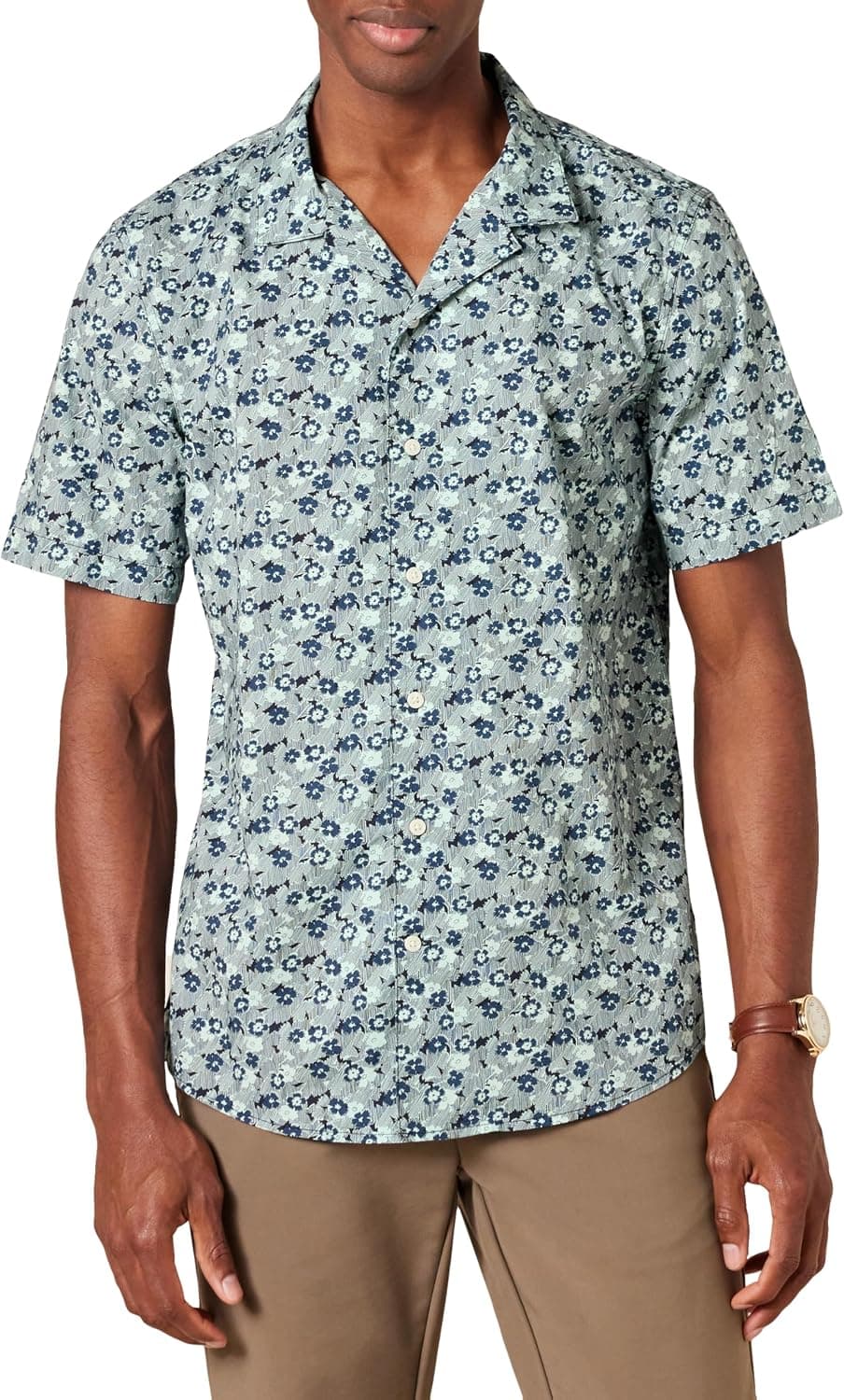 Amazon Essentials Homme Chemisette Décontractée Boutonnée en Coton