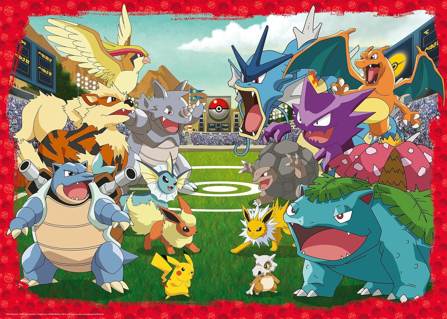 Ravensburger - Puzzle Adulte - Puzzle 1000 pièces - L'affrontement des Pokémon - Adultes et Enfants à partir de 14 Ans - Puzzle de qualité supérieure - Jeu Pokémon - 12000628