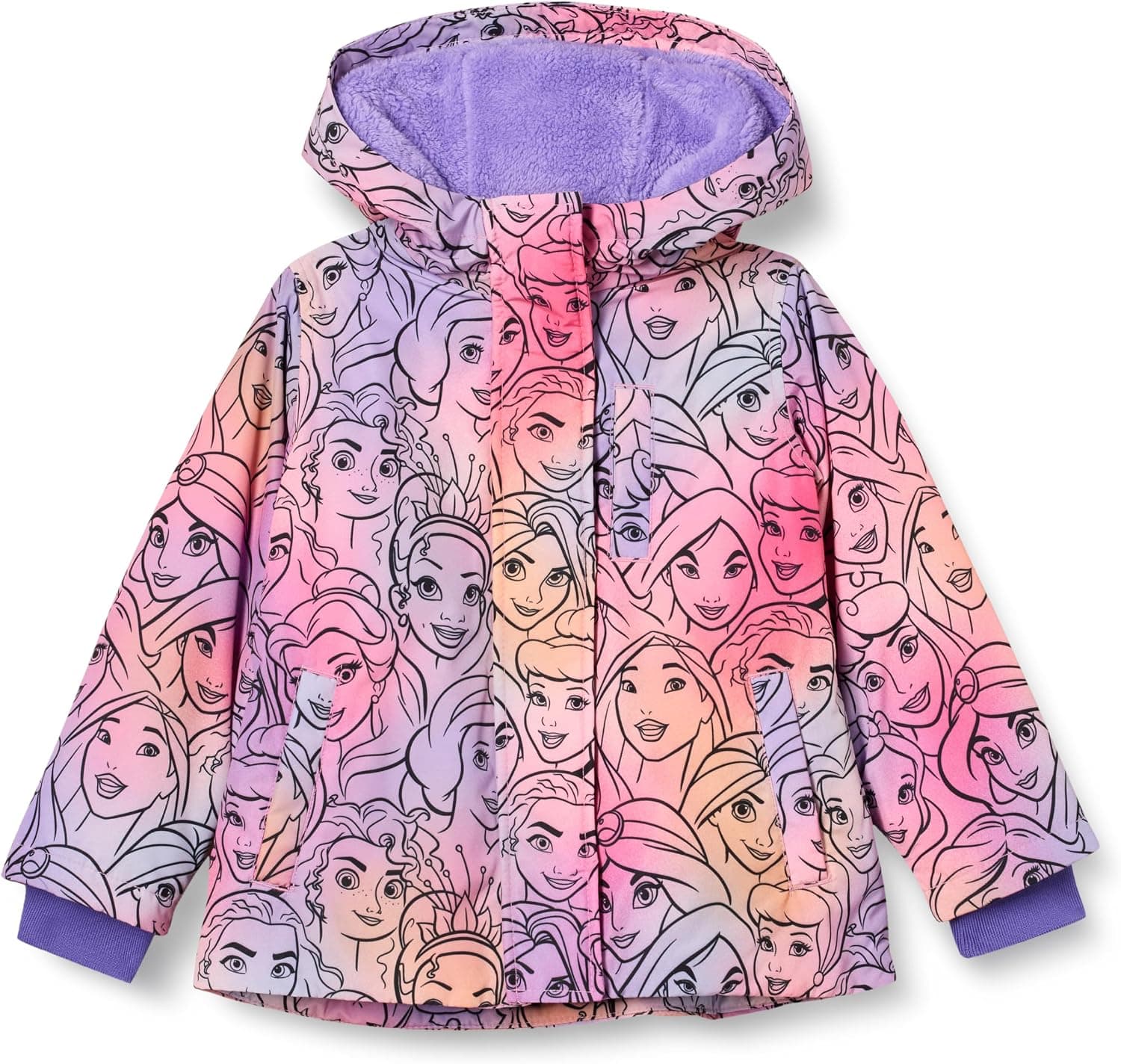Amazon Essentials Disney | Marvel | Star Wars | Frozen | Princess Doudoune Chaude (Déjà Spotted Zebra) Fille
