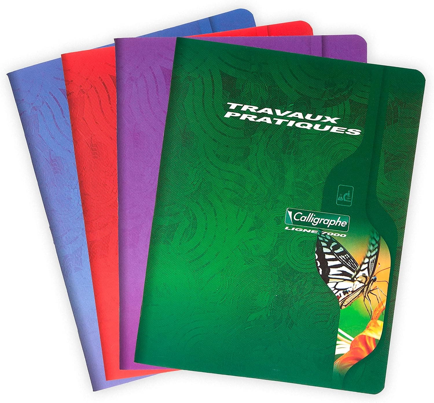 Calligraphe 2592C Un Cahier de Travaux Pratiques (une Marque de Clairefontaine) - 17x22 cm - 96 Pages Grands Carreaux 70g et Pages Unies 90g - Couverture Carte Recyclée Vernie - Couleur Aléatoire