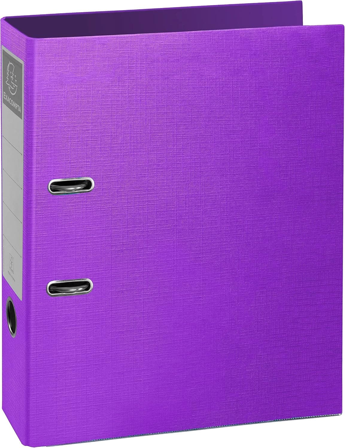 Exacompta - Réf. 53650E - Carton de 10 classeurs à levier Prem'Touch Teksto - dos 80 mm - mécanique 80 mm - Dimensions extérieures 32 x 29 cm - format à classer A4 - couleurs assorties